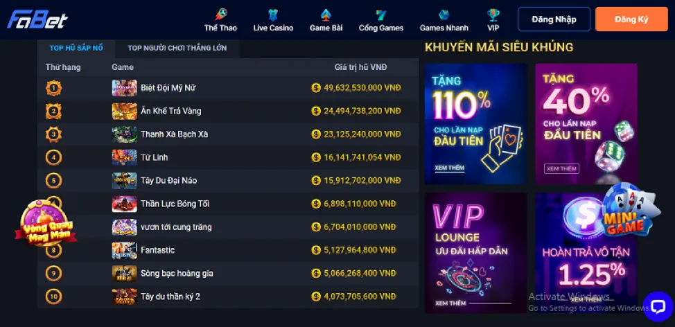 Thưởng Nạp Lần Đầu luck8882